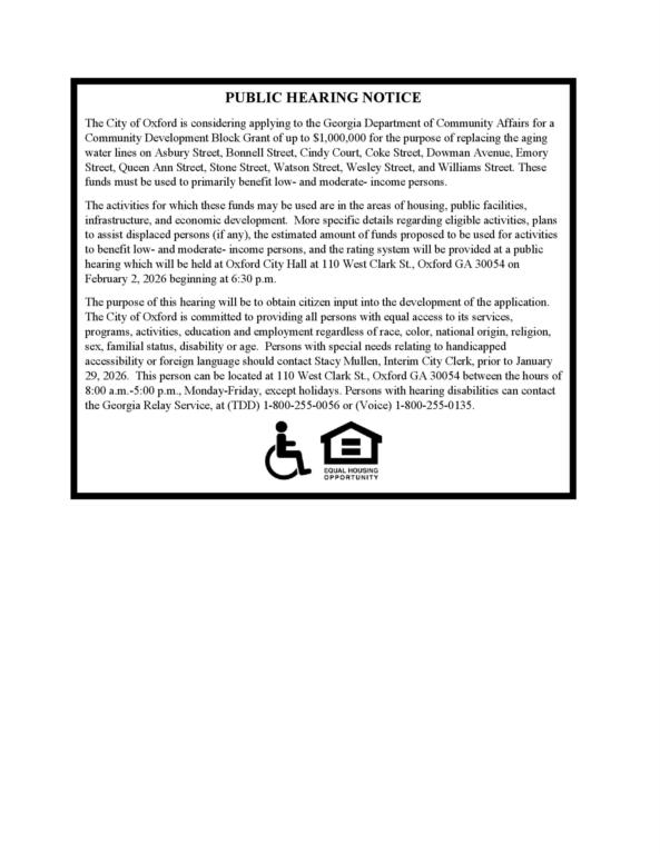 Public Hearing Notice